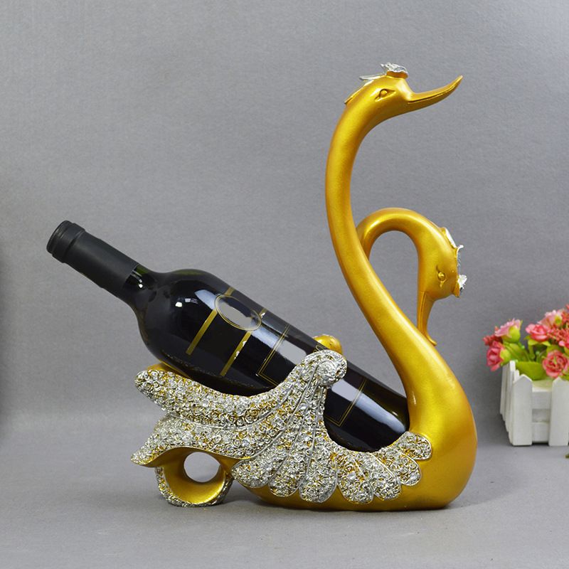 Glam Tabletop Wine Bottle Holder Resin Wine Rack Bottle for Kitchen