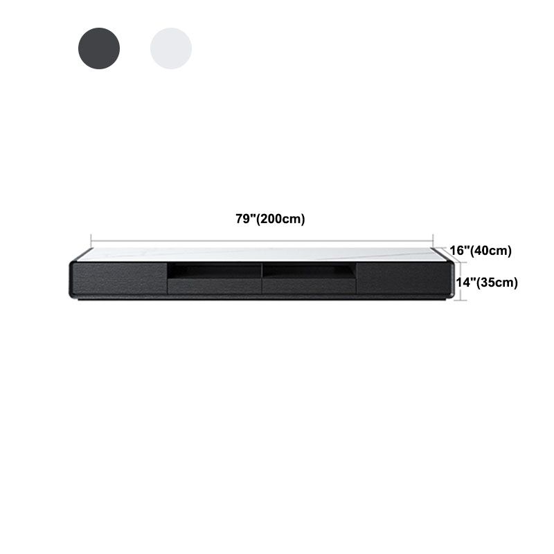 Modern & Contemporary TV Media Console Slate Top TV Media Stand