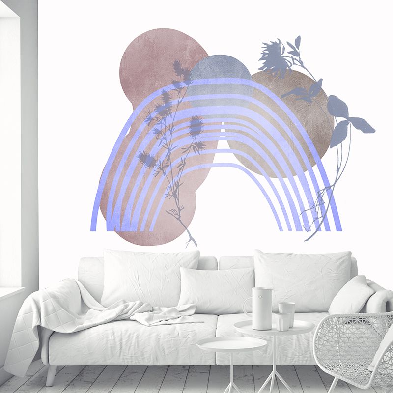 Illustration Stain Resistant Mural Wallpaper Abstract Geometry Living Room Wall Mural