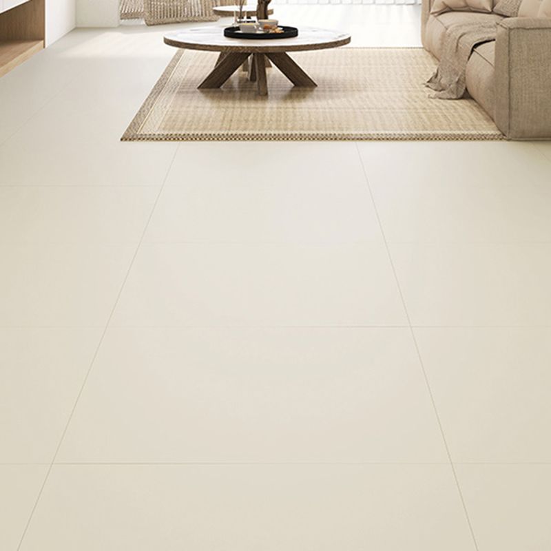 Beige Tone Rectangular Singular Tile Cement Matte Straight Edge Floor Tile