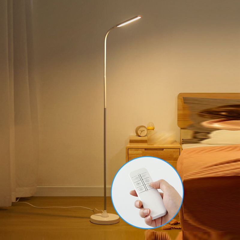 Moderne lineaire vloerlamp metaal 65 "hoog verstelbaar vloerlicht voor woonkamer