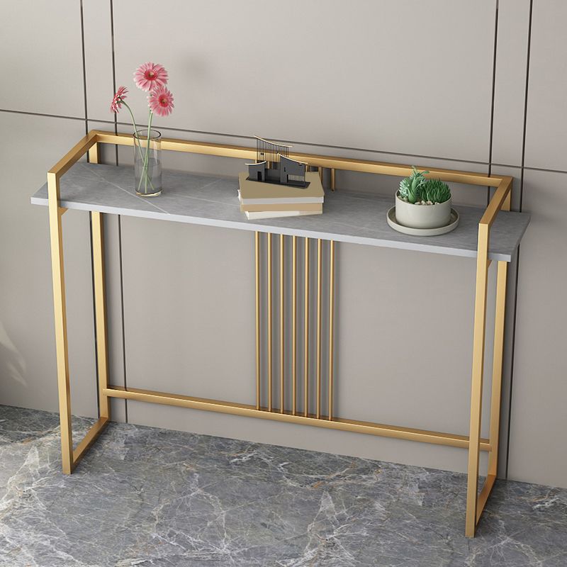 33.5 inch H Console Table Ironcraft Console Table with Trestle Base