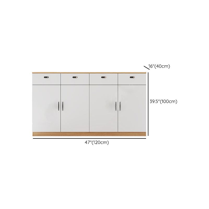 Wooden Filing Cabinet White File Cabinet for Home and Office