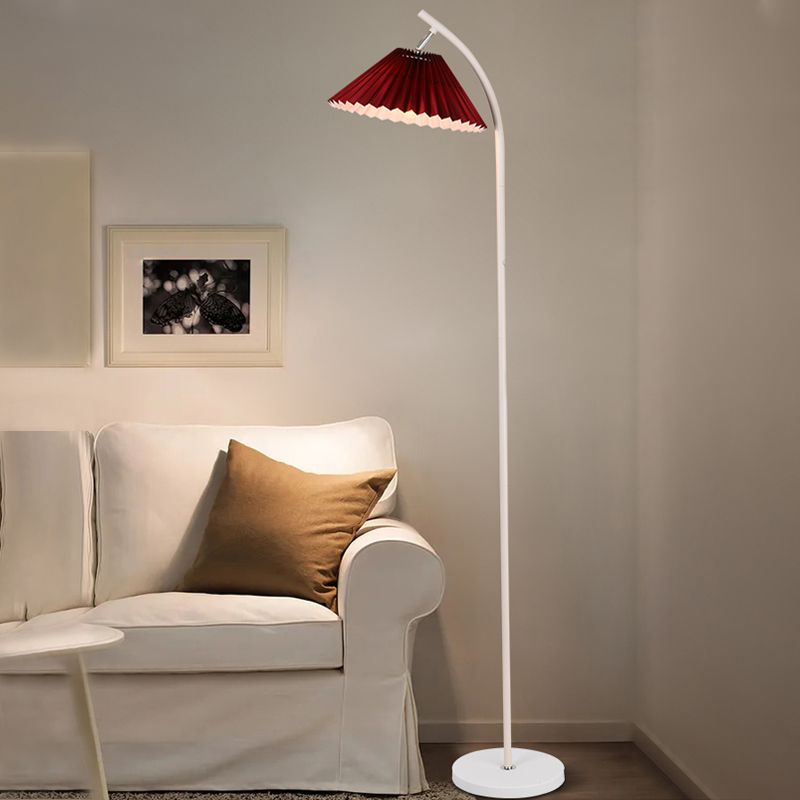 Floor Standing Lamp Modern Style Floor Light with Fabric Shade