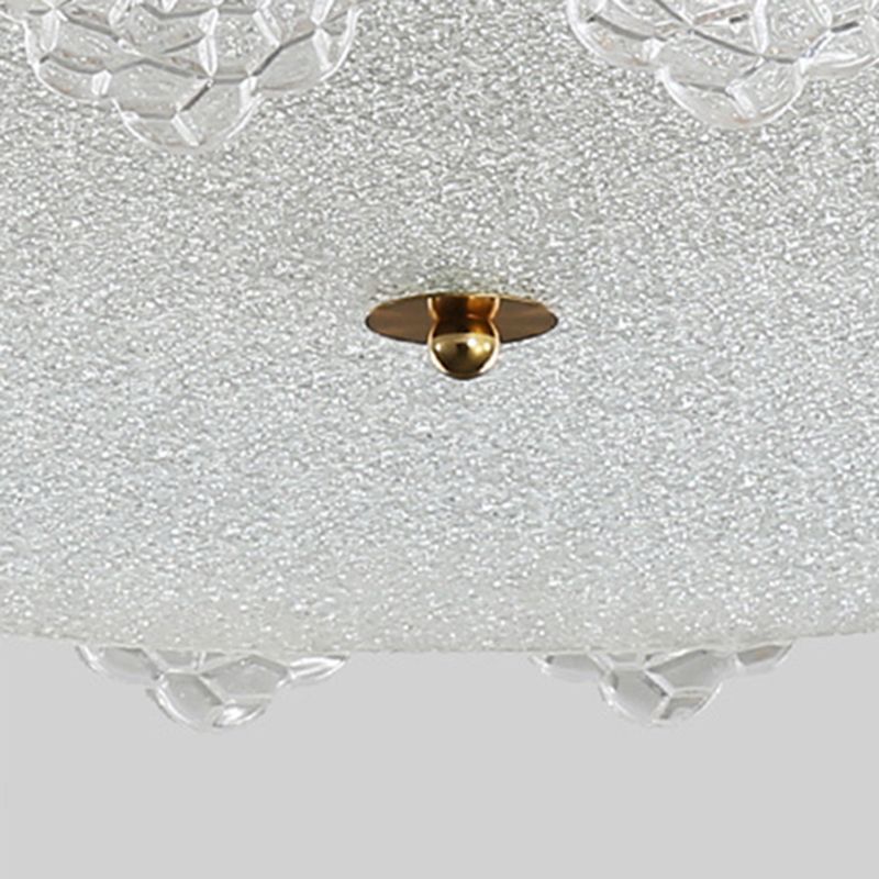 Nordic Glass Ceiling Lighting Fixture Simple Flush Mount Light Fixture for Bedroom