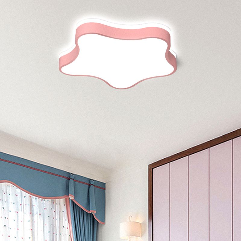 Multi-Color Flush Lamp Modern Style Flush Mount Light Fixtures for Kids Room