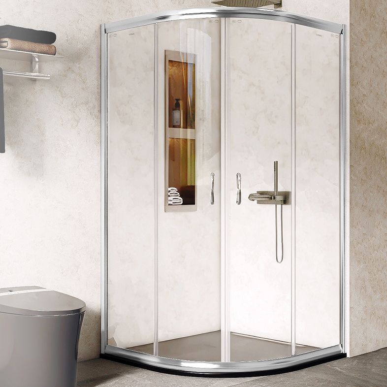 Double Sliding Stainless Steel Shower Enclosure Framed Clear Shower Enclosure