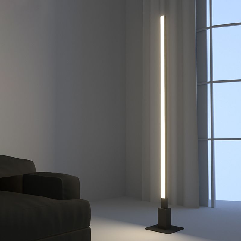 Schlafzimmer im nordischen Stil Schlafzimmer Lampe Aluminium Linear LED -Boden Leslicht Lesen