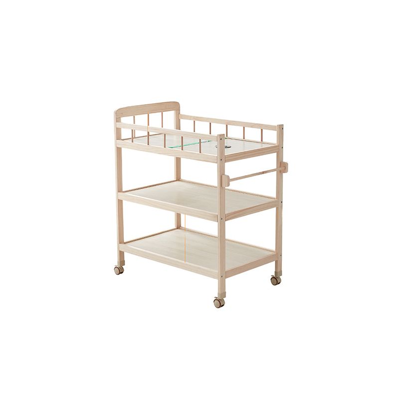 Wooden Baby Changing Table Flat Top Changing Table with Shelf
