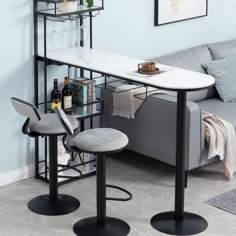 Indoor Modern Style Bar Table 42-inch Height Stone Top Bistro Table