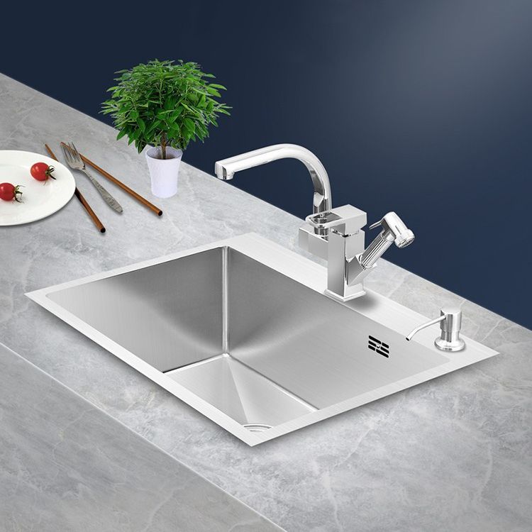 Modern Single Bowl Kitchen Sink Stainless Steel Kitchen Sink with Rectangle Shape