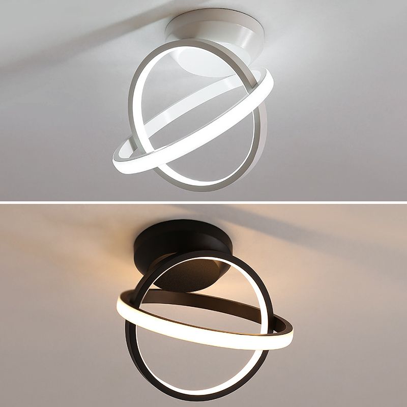 New Modern Aluminum LED Flush Light 2-Light Flush Mount Ceiling Lamp for Hallway