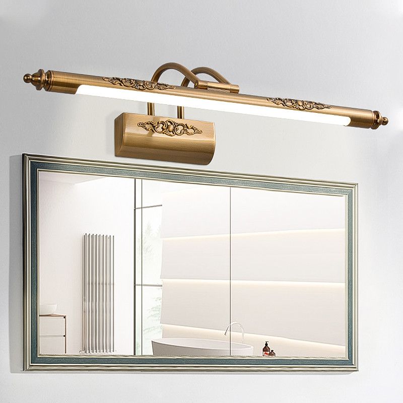 Modern LED Brass Vanity Lighting over Mirror for Bathroom Powder Room