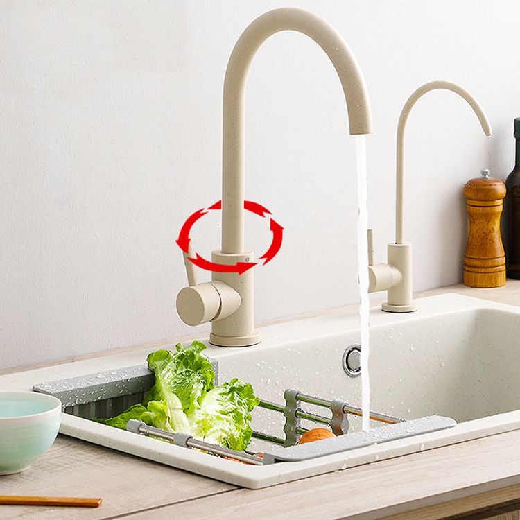 Modern 1-Handle Bar Faucet with Supply Lines Kitchen Faucet in Black