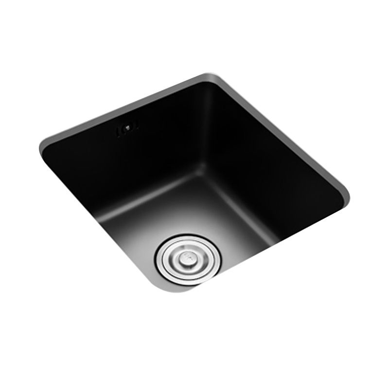 Contemporary Style Kitchen Sink Stainless Steel Square Undermount Kitchen Sink