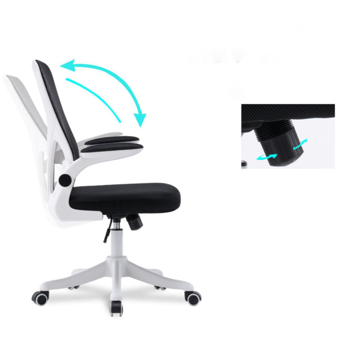 Modern Removable Arms Office Chair No Distressing Office Chair