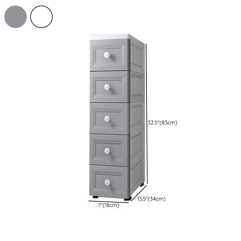 Contemporary Vertical Kids Dressers Plastic Nursery Dresser for Home