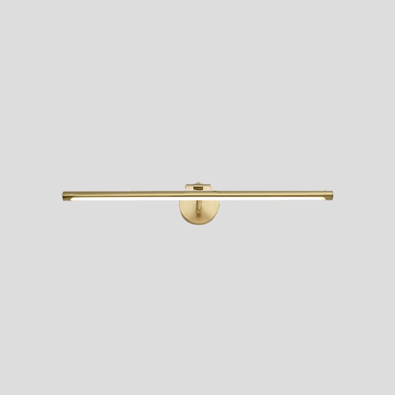 Acrylic LED Vanity Light in Modern Style Metal Linear Wall Light in Gold