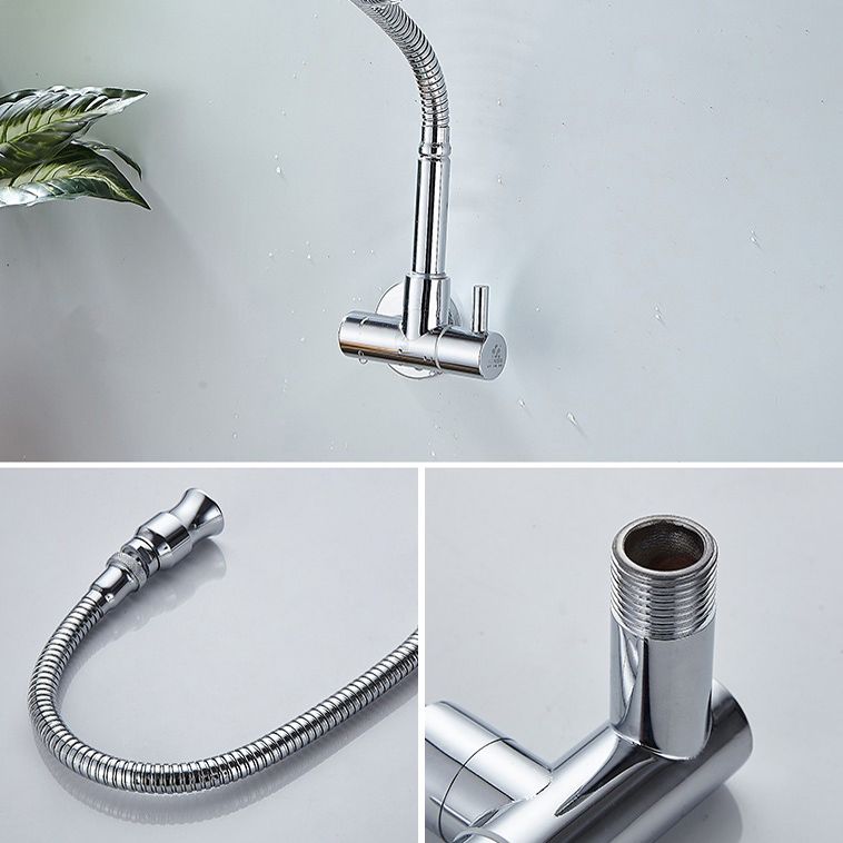 Modern Wall Mounted Bar Faucet Single Lever High Profile Kitchen Faucet