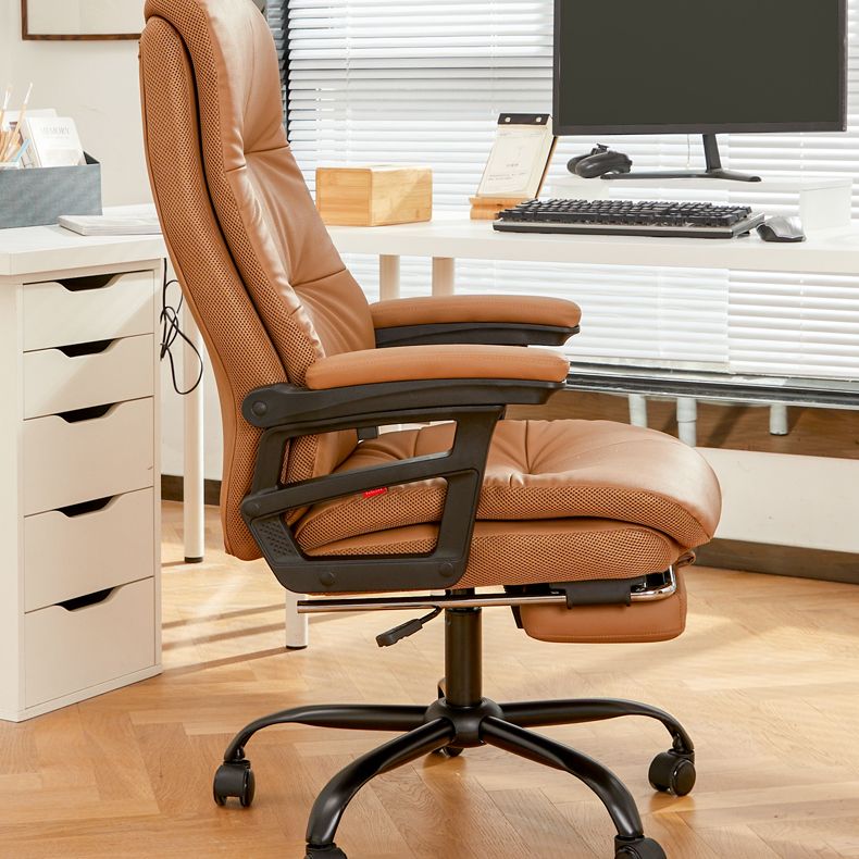 Padded Arms Office Chair Tilt Mechanism No Distressing Ergonomic Slide Chair