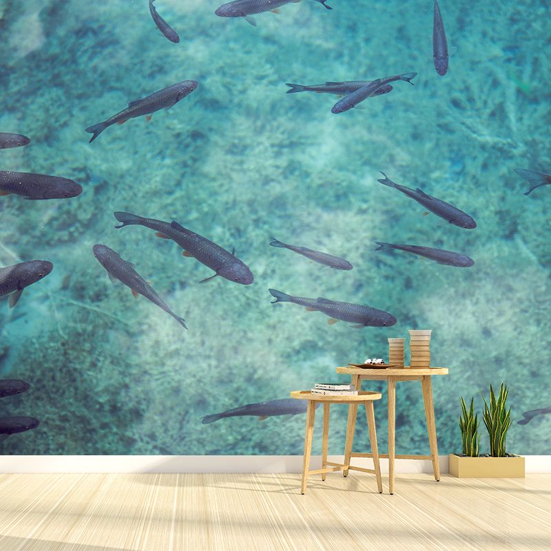 Photography Stain Resistant Mural Wallpaper Seabed Living Room Wall Mural