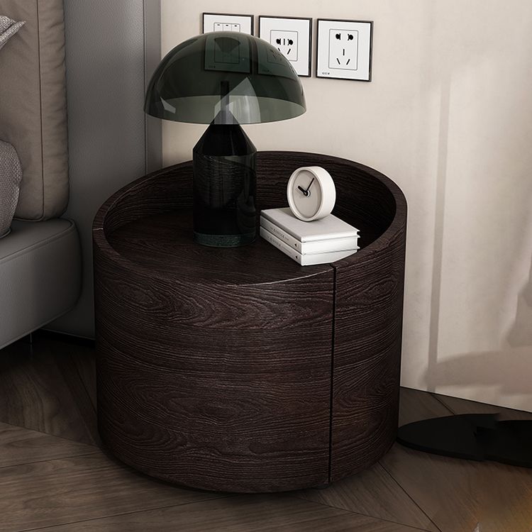 Wooden Bed Nightstand Classic Modern Bedside Cabinet with Drawers