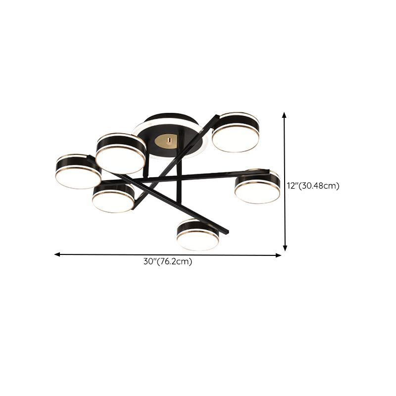 Metal Flush Mount Modern Style Flush Mount Lighting for Banquet Hall