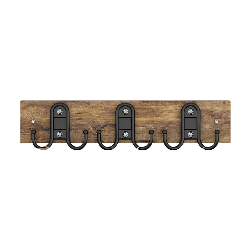 Modern Wooden Coat Rack Wall Mounted Coat Rack with Coat Hooks