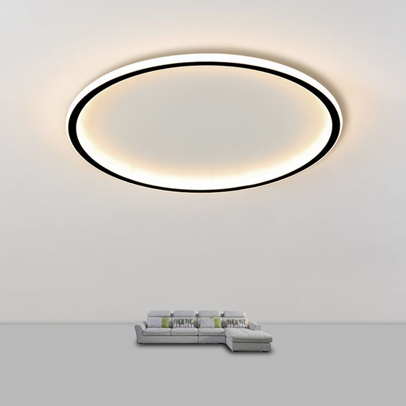 Nordic Creative Ultra-thin LED Lamp Flush Mount Ceiling Light for Living Room