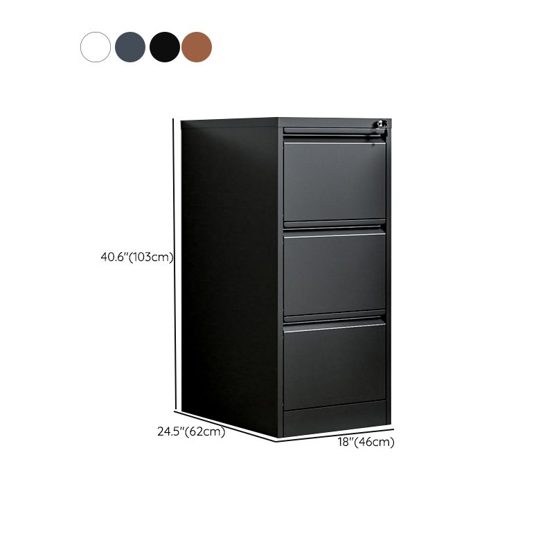 Contemporary Style File Cabinet Metal Vertical Filing Cabinet for Home Office