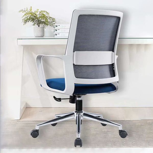 25" Wide Modern Desk Chair Breathable AirGrid Fixed Arms Office Chair