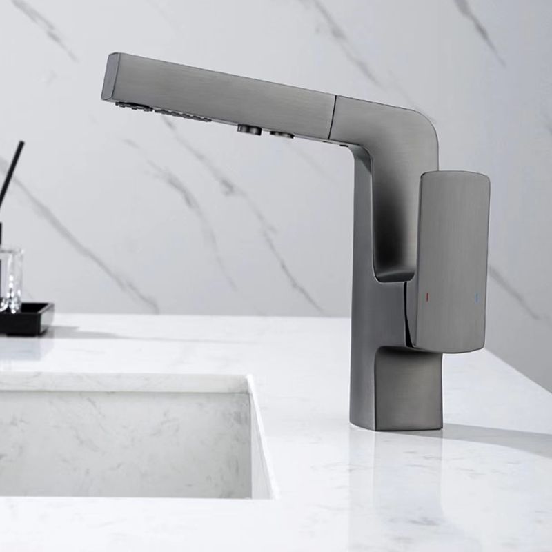 Lever Handles Basin Lavatory Faucet Modern Vanity Sink Faucet