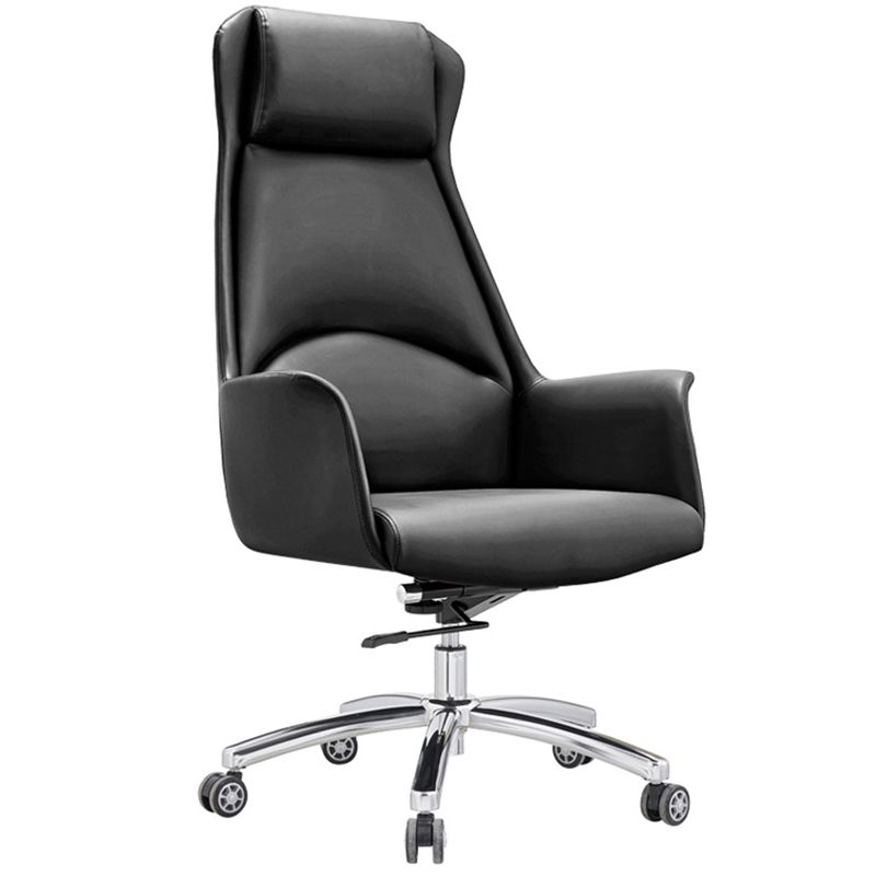 20" Wide Modern Managers Chair Leather High Back Executive Chair