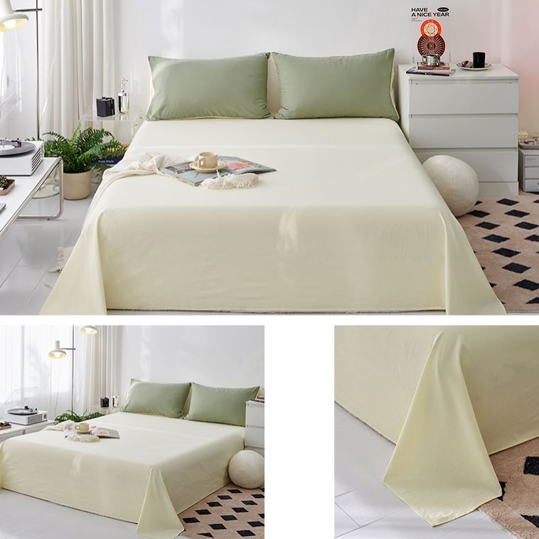 Whole Colored Bed Sheet Cotton Non-Pilling Fade Resistant Sheet Set