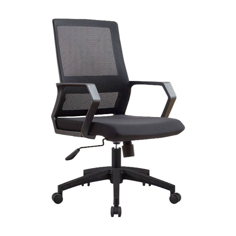 Mid Back Nylon Base Office Chair Rotatable Mesh Task Chair with Wheels