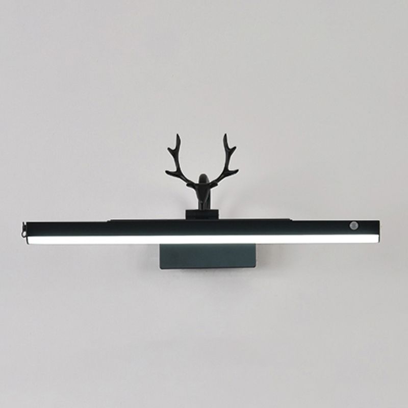 Lineaire ijdelheid verlichting moderne stijl metal 1 lichte ijdelheid sconce lichten