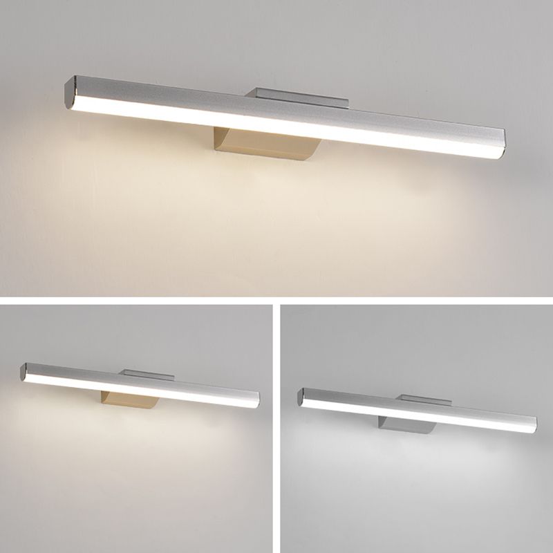 Modern Minimalist Style Linear Wall Mounted Vanity Lights Acrylic 1 Light Vanity Wall Light Fixtures