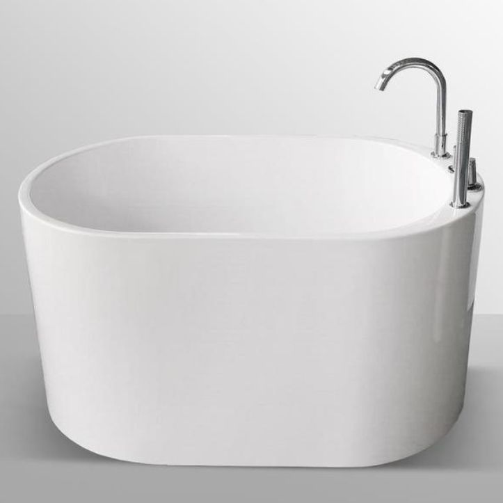 Antique Finish Oval Stand Bathtub Soaking Modern Style Bath Tub