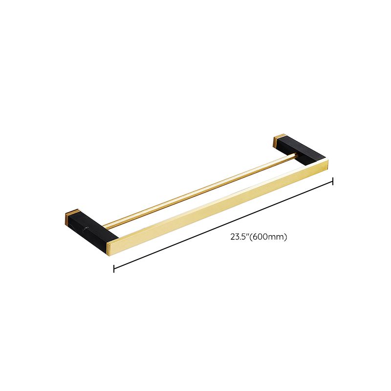 Metal and Marble Bathroom Minimalist Accessory as Individual or as a Set in Gold