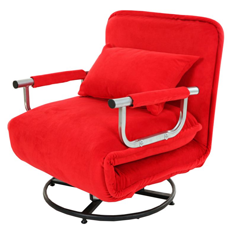 Modern Swivel Standard Recliner Solid Color Recliner Chair with Pillow