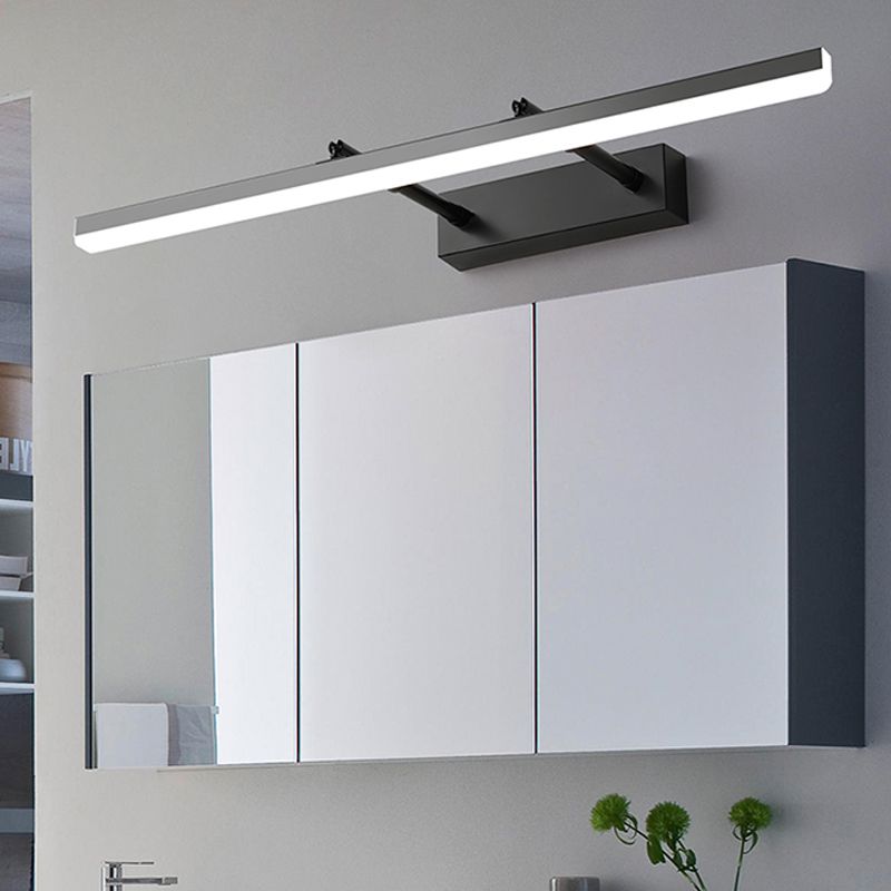 Nordic Modern Style LED Mirror Lamp Fixture Smart Adjustable Mirror Light Fixture for Bathroom