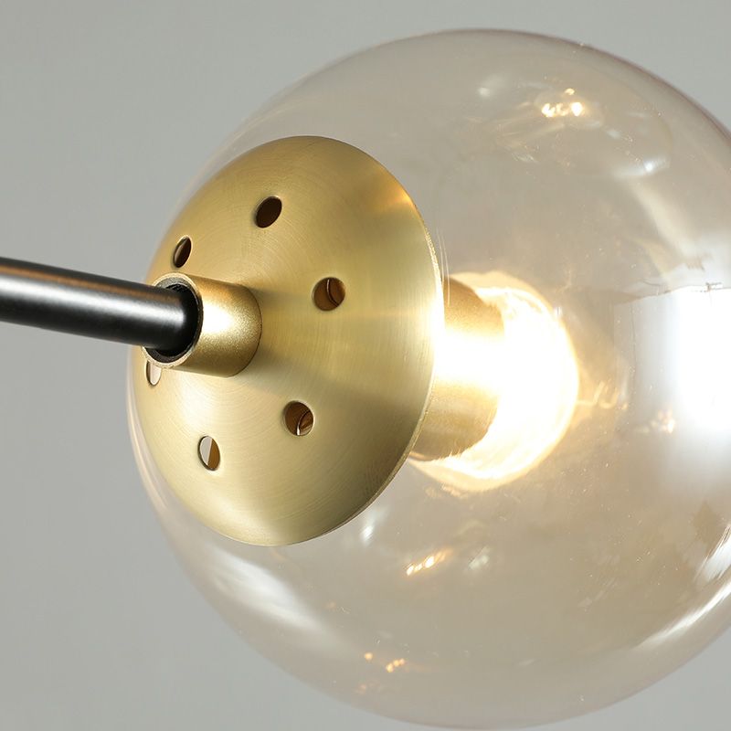 Luminaires de lustre en métal moderne