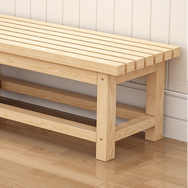 15.7" Wide Modern Entryway and Bedroom Bench Wood Bench with Legs