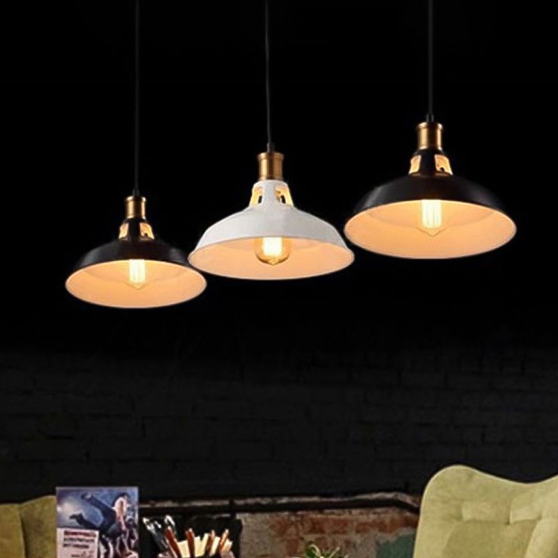 1-leichte Metallhänge-Leuchten-Leuchten-Stange Vintage-Anhängerlicht für den Laden