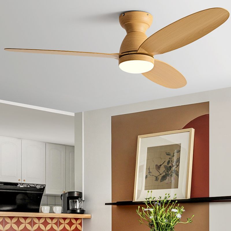 Nordic Style LED Ceiling Fan 3-Blade Fan Lighting for Dining Room