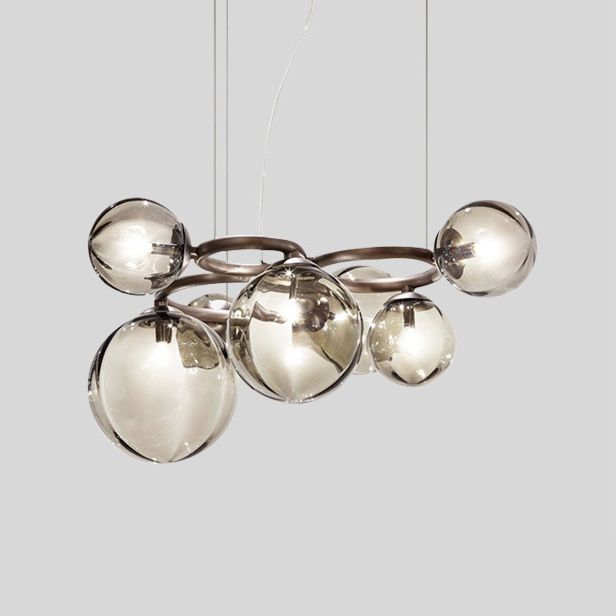 Creative Pendant Lighting Fixture Modern Style Glass Hanging Chandelier