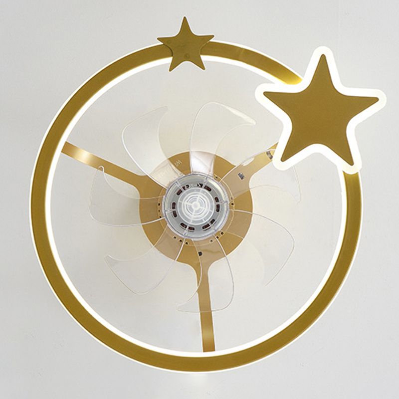 Fan de plafond LED Creative Star Ligh