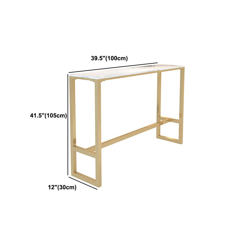 Marble Contemporary Patio Bar Table Shop White Footrest Bistro Cocktail Table