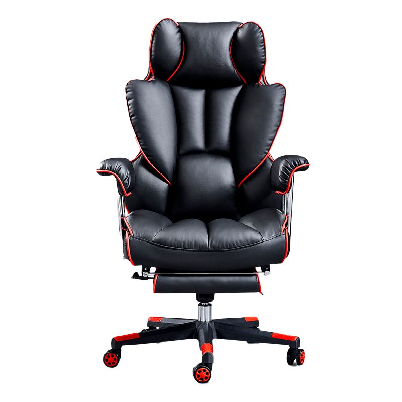 Modern Gaming Chair Home Leather Sled Office Chair with Wheels