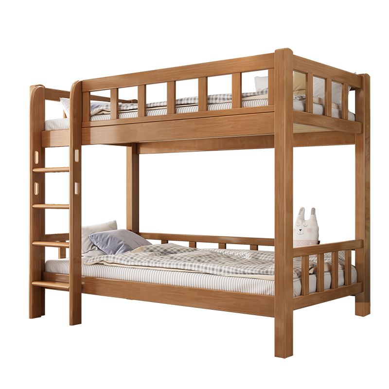 Scandinavian Standard Bunk with Guardrail and Built-In Ladder